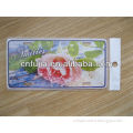 fancy flower metal postal card, customized metal plate